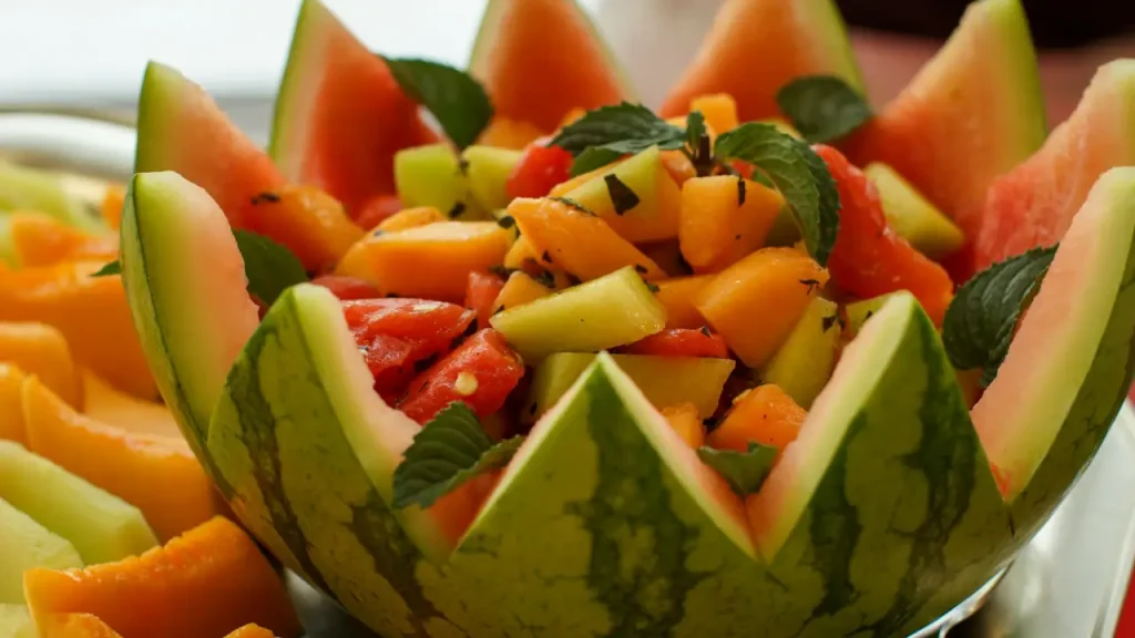 Honey Mint Fruit Salad