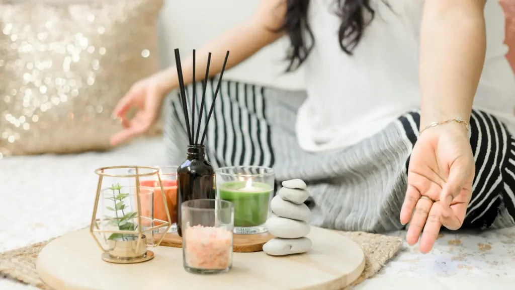 Busy Lifestyle - Girl meditating