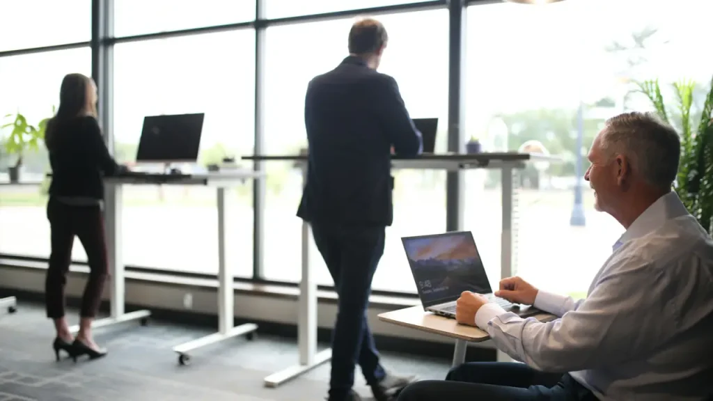 Person reducing sedentary time with regular movement